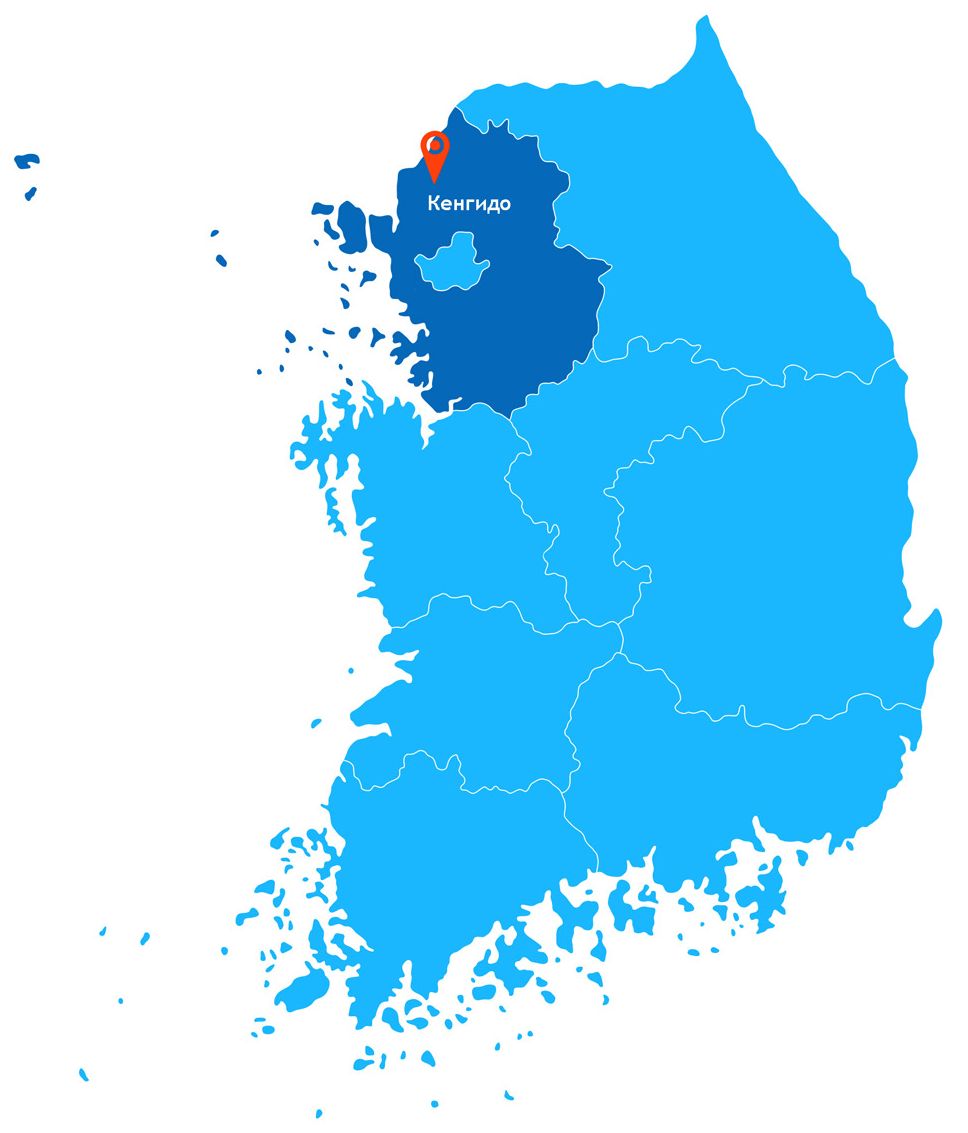 карта Кенгидо, Кенгидо, карта, Корея, Южная Корея